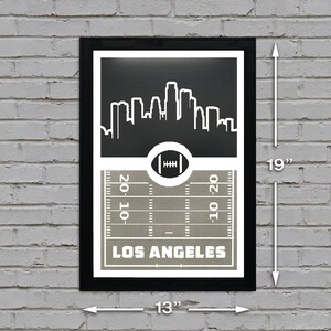 Limited Edition Los Angeles Raiders Poster - Retro Art Print - 13x19" image 4