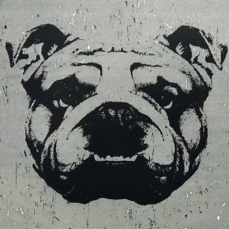 Póster artístico de Bulldog inglés de edición limitada - Regalos para los amantes de los perros - 13x19" imagen 4