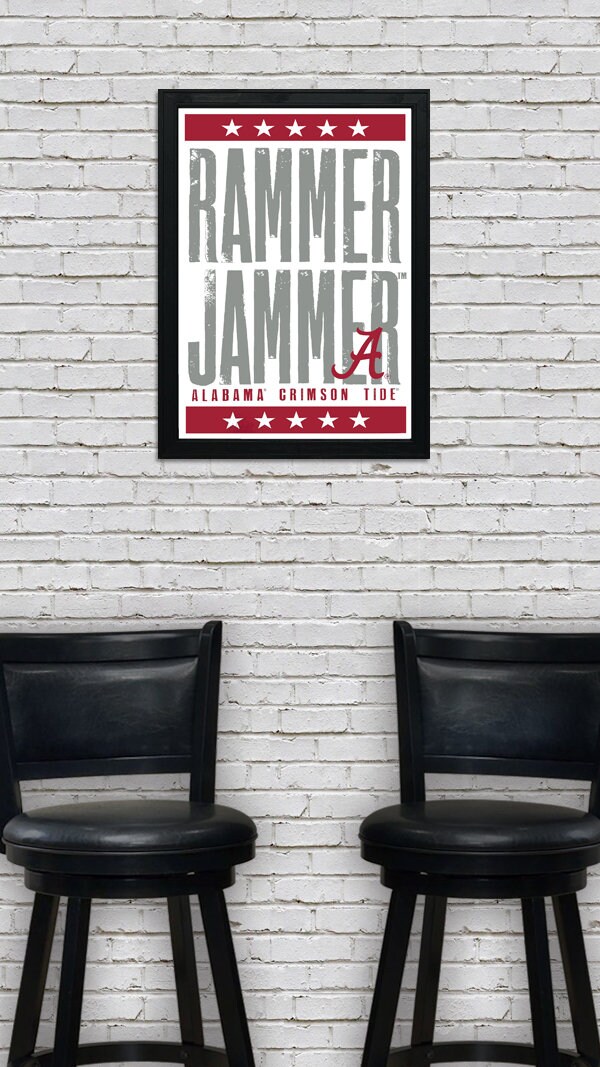Limited Edition Alabama Crimson Tide Poster Rammer Jammer - Etsy