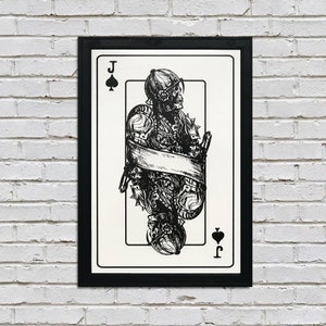 Jack of Spades Art Print: Limited Edition Poker Room Poster (13x19")