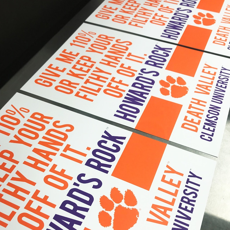 Howard's Rock Clemson Tigers Art Print: Officially Licensed 13x19" image 2