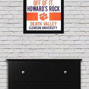 Howard's Rock Clemson Tigers Art Print: Officially Licensed 13x19" image 7