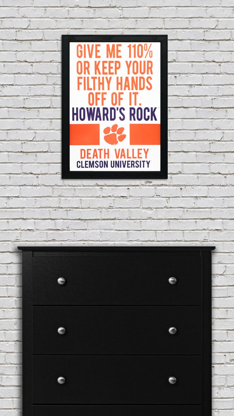 Howard's Rock Clemson Tigers Art Print: Officially Licensed 13x19" image 7