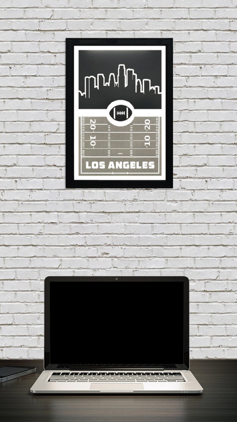 Limited Edition Los Angeles Raiders Poster - Retro Art Print - 13x19" image 7