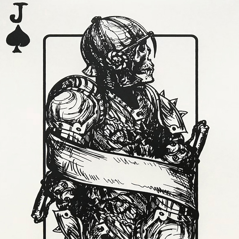Jack of Spades Art Print: Limited Edition Poker Room Poster (13x19") - Etsy