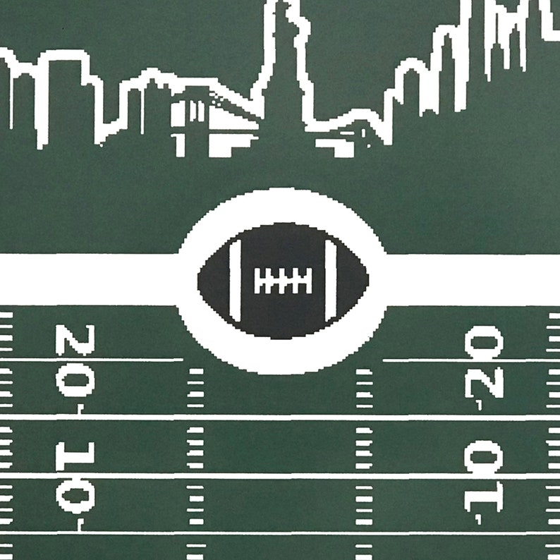 New York Jets Poster Art Retro Print NY Jets Gift Etsy
