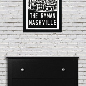 Limited Edition Ryman Auditorium Poster, The Ryman, Nashville TN Poster Art Print 13x19 image 5