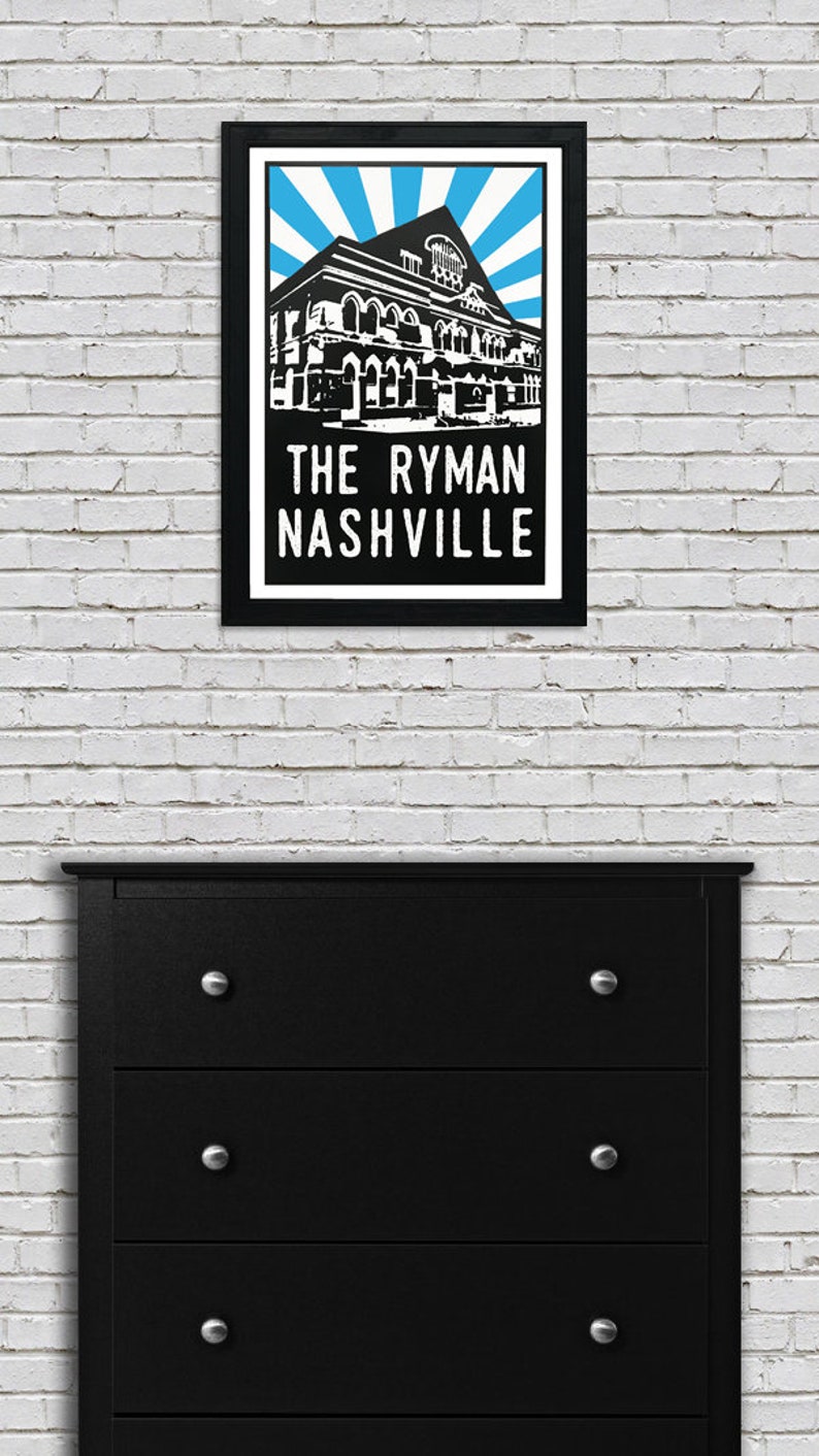 Limited Edition Ryman Auditorium Poster, The Ryman, Nashville TN Poster Art Print 13x19 image 5