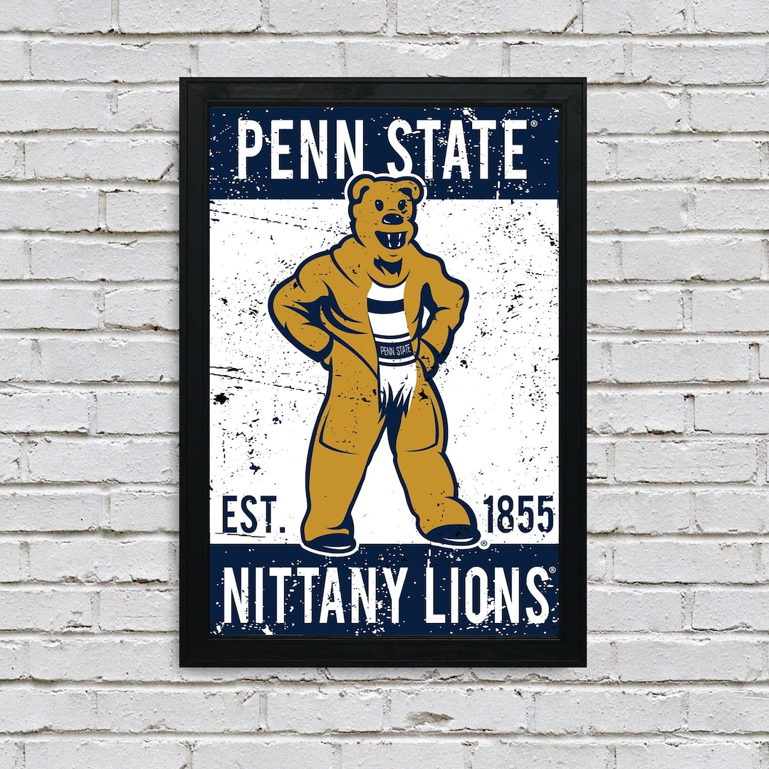 Limited Edition Penn State Mascot Poster Art Print Gifts for Penn St