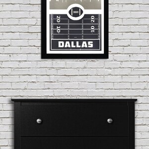 Limited Edition Dallas Cowboys Poster - Retro Video Game Style - Handcrafted Art Print - 13x19" image 3