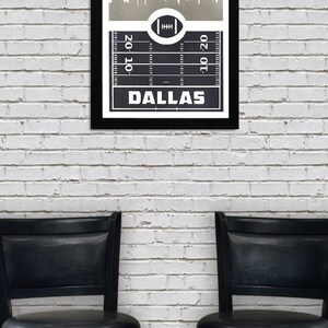 Limited Edition Dallas Cowboys Poster - Retro Video Game Style - Handcrafted Art Print - 13x19" image 5