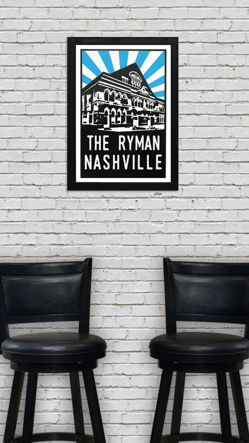 Limited Edition Ryman Auditorium Poster, The Ryman, Nashville TN Poster Art Print 13x19 image 4