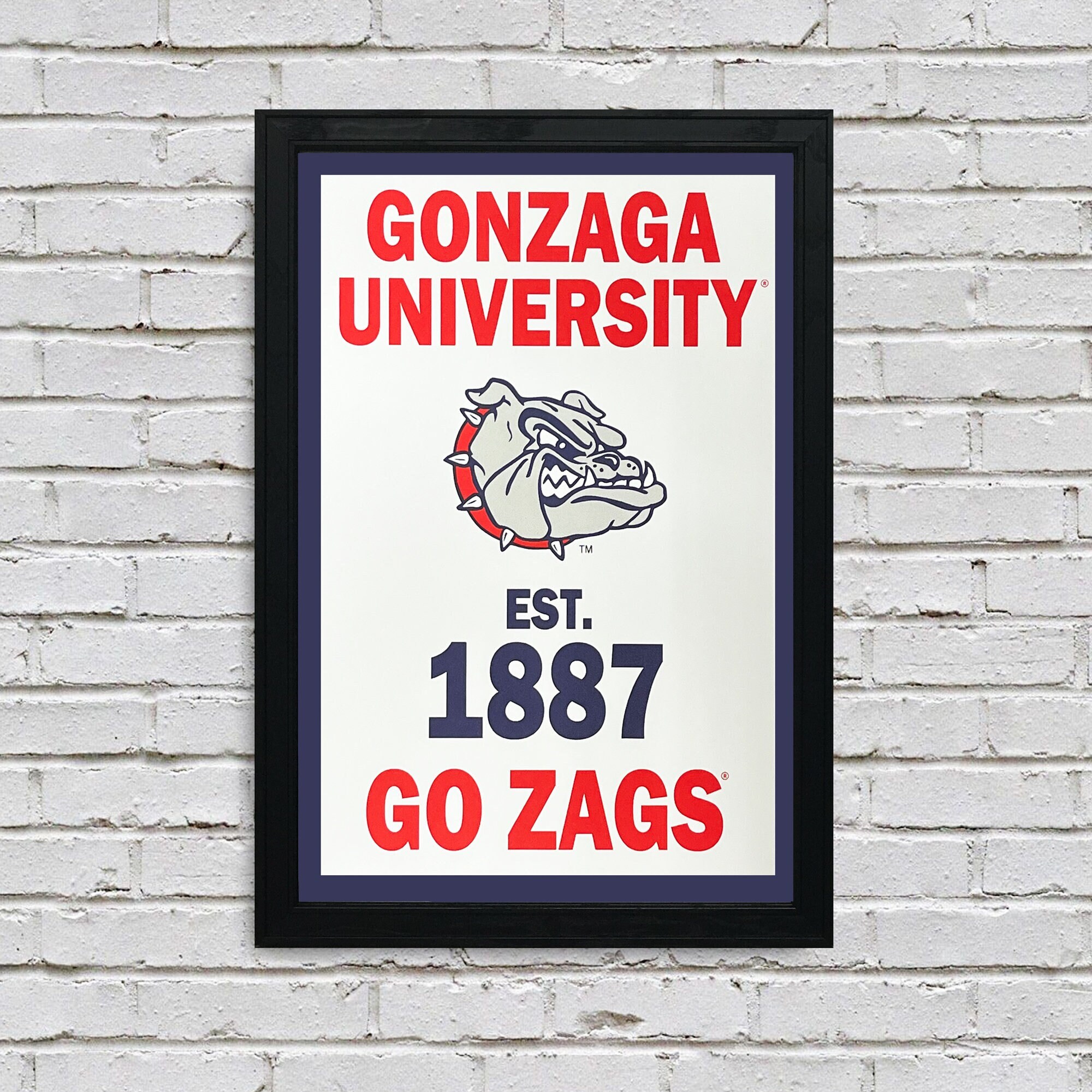 Gonzaga Bulldogs Graduation Banner Flag - 30x40 Inch Licensed College Sports Banner