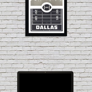 Limited Edition Dallas Cowboys Poster - Retro Video Game Style - Handcrafted Art Print - 13x19" image 6