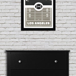 Limited Edition Los Angeles Raiders Poster - Retro Art Print - 13x19" image 5