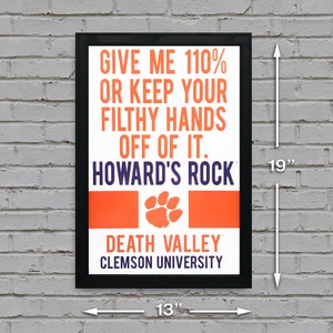Howard's Rock Clemson Tigers Art Print: Officially Licensed 13x19" image 9