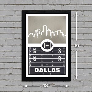 Limited Edition Dallas Cowboys Poster - Retro Video Game Style - Handcrafted Art Print - 13x19" image 8