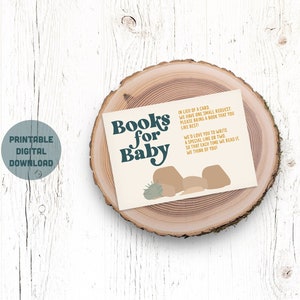 Livres imprimables pour cartes de bébé - Boho Desert Baby Shower, douche de bébé du sud-ouest de Joshua Tree | TÉLÉCHARGEMENT NUMÉRIQUE