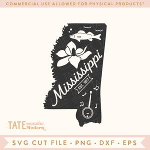 Vintage Mississippi SVG cut file - Mississippi home svg, Mississippi State symbols, Mississippi map png - Commercial Use, Digital File
