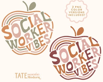 Sozialarbeiter Vibes Retro SVG Schnittdatei - Schulcoaching SVG, Schulsozialarbeiter SVG, Back to School svg - Kommerzielle Nutzung, digitale Datei