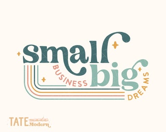 Small business big dreams Retro SVG cut file - small biz owner shirt svg, retro boss lady png, shop small png - Commercial use, digital file