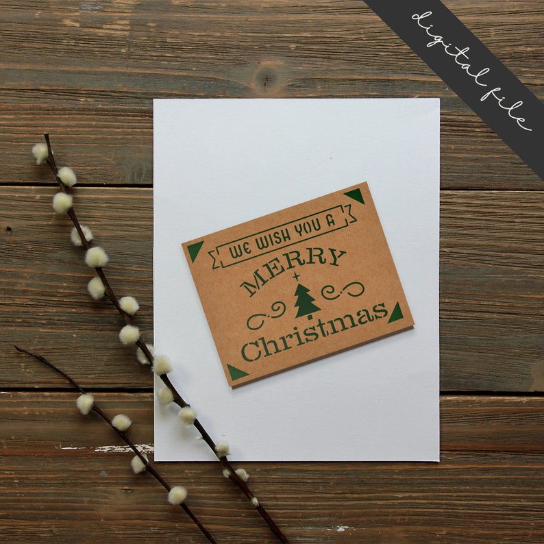 Download Cricut Joy We Wish You A Merry Christmas SVG insert card ...