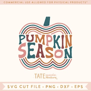 Pumpkin Season retro SVG cut file - Retro fall svg, kid fall shirt svg, pumpkin patch svg, fall mama svg - Commercial Use, Digital File