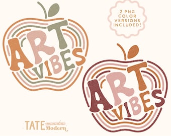 Art Vibes Retro SVG cut file - Art teacher shirt svg, art teacher gift svg, art class svg - Commercial Use, Digital File