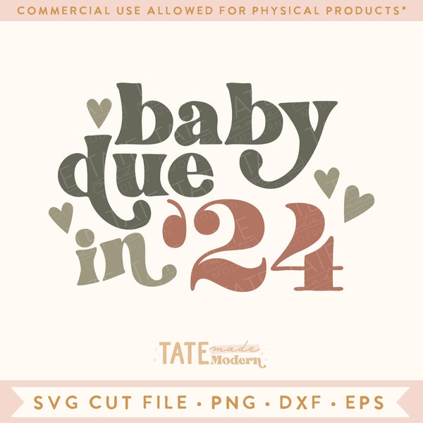 Expecting 2024 Svg Etsy UK