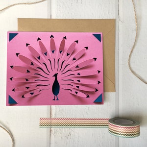 Cricut Joy Peacock Valentine's Day Pop-Up SVG Insert Card, Pensando en tu tarjeta svg, Gracias tarjeta svg - Uso PERSONAL, Archivo Digital
