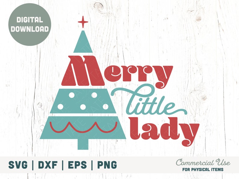 Download Clip Art Commercial Use Retro Kid Christmas Svg Vintage Svg Digital File Little Girl Christmas Svg Merry Little Lady Christmas Svg Cut File Art Collectibles