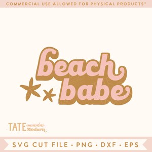 ビーチベイビー SVG カットファイル、ボヘミアンレトロビーチデイ Tシャツ SVG、オーシャンラブ SVG、サマービーチトリップ SVG、海岸ライフ - 商用利用、デジタルファイル