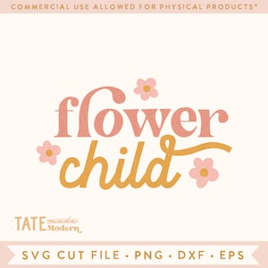 Blumenkind retro Frühling SVG geschnittene Datei - Retro Boho Shirt svg, Frühling Baby png, Frühling Hippie Kind svg - kommerzielle Nutzung, digitale Datei