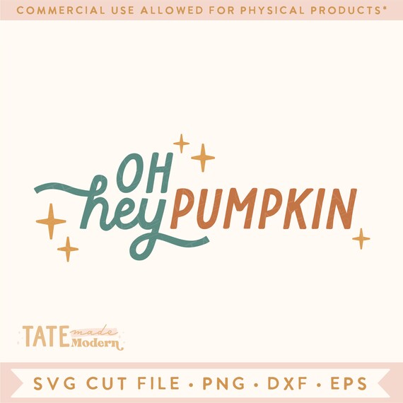 Oh hey pumpkin SVG cut file - Retro fall svg, autumn quote svg shirt, kid fall shirt svg, little pumpkin svg - Commercial Use, Digital File
