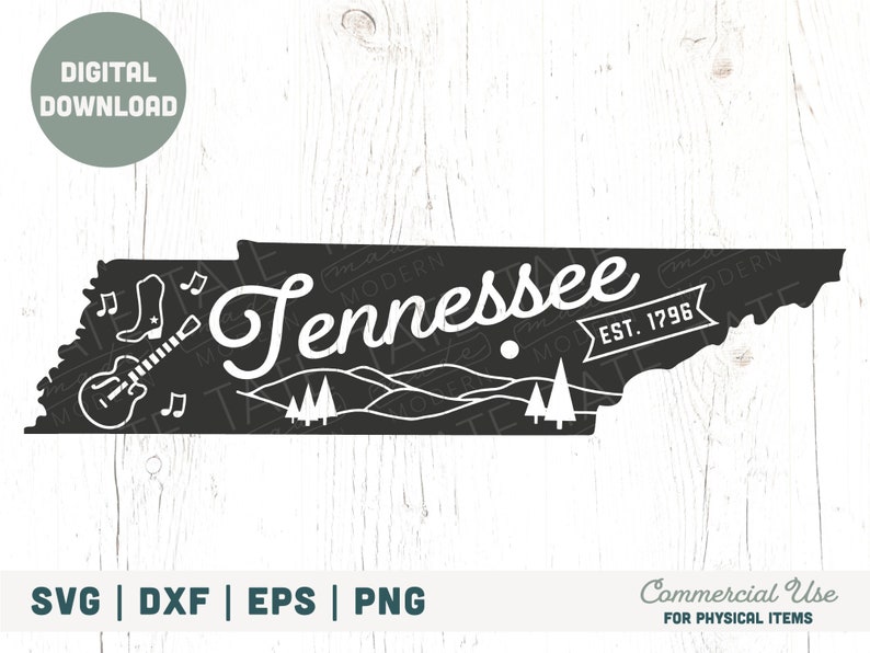 Vintage Tennessee SVG Cut File Tennessee Home Svg Nashville | Etsy