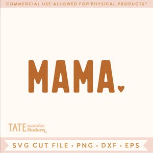 Mama minimale SVG Schnittdatei - Retro Valentinstag svg, einfache Valentinstag svg, Mama und ich passender Valentinstag - Kommerzielle Nutzung, digitale Datei