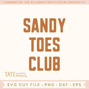 Sandy tenen club SVG gesneden bestand - minimale zomer png, zomer babe svg, minimale zomer png, blote voeten babe png - commercieel gebruik, digitaal bestand