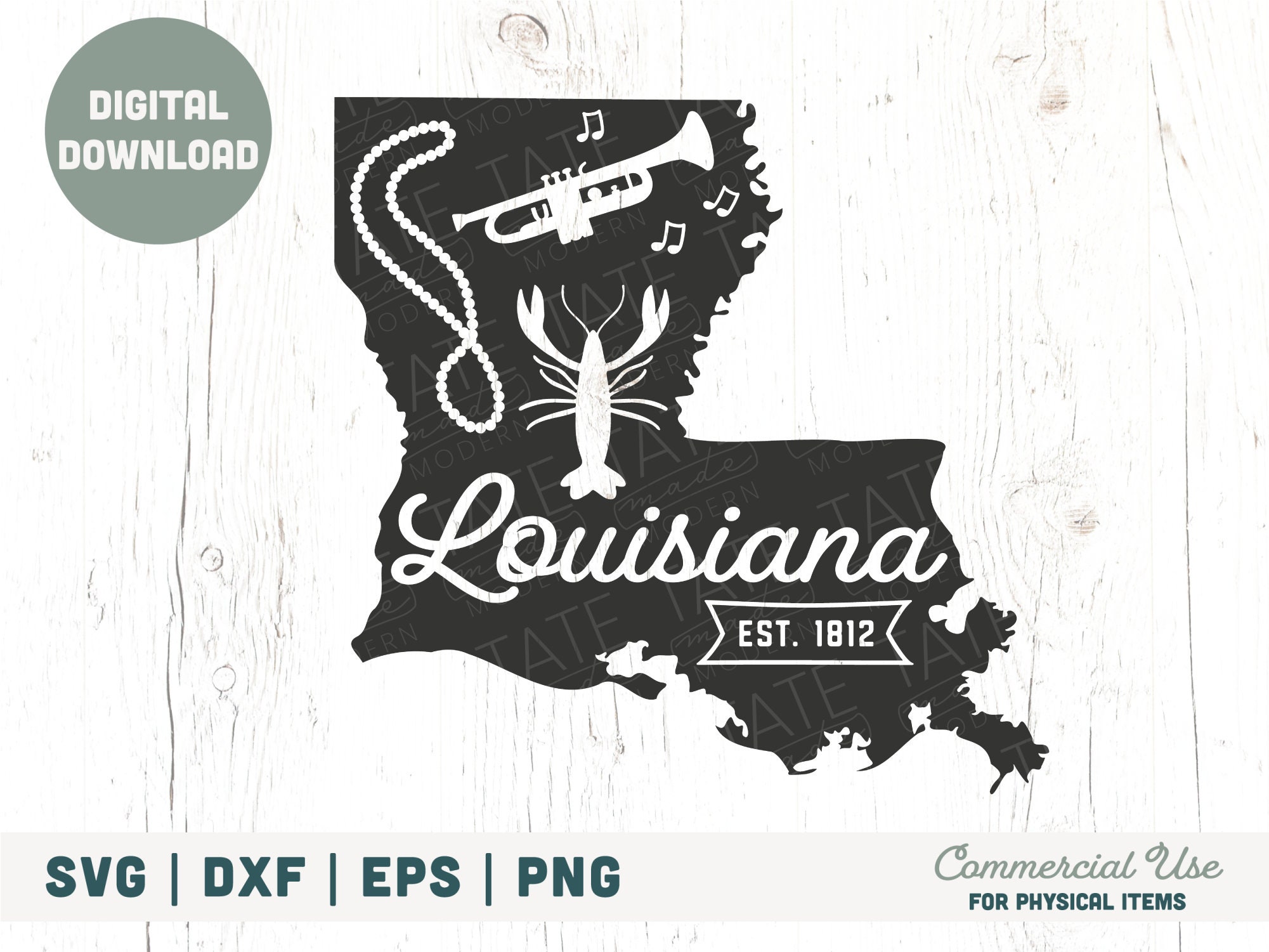 Vintage Louisiana SVG Cut File Louisiana Home Svg Baton