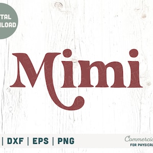 Mimi Retro boho SVG cut file - Boho Loved Mimi svg, Grandma svg for t-shirt, Mother's Day Mimi png - Commercial Use, Digital File
