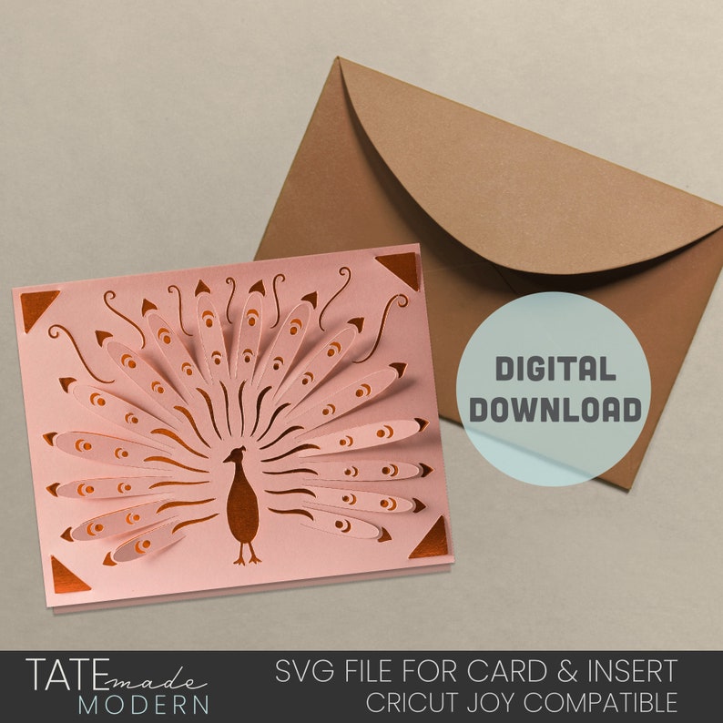 Download Clip Art Art Collectibles Personal Use Greeting Card Cricut Joy Peacock Pop Up Svg Insert Card Birthday Svg Card Thanksgiving Thank You Svg Card Digital File