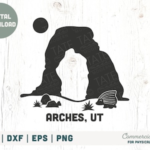 Arches National Park retro SVG cut file, Arches Utah png, Delicate Arch Utah svg, Utah retro shirt svg - Commercial Use, Digital File
