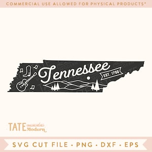 Vintage Tennessee SVG gesneden bestand - Tennessee staat symbool svg, Tennessee home png