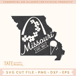 Vintage Missouri SVG cut file - Missouri home svg, Missouri state symbols svg, Missouri map png, midwest svg - Commercial Use, Digital File