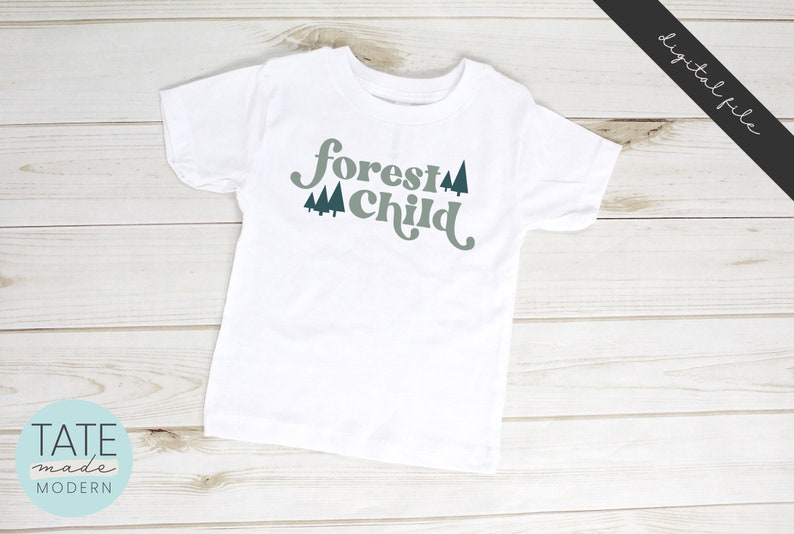 PNW wild child svg Outdoor quote svg for shirt Forest Child SVG cut file Retro boho kid svg Digital File Commercial Use