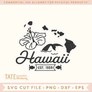 Vintage Hawaii SVG cut file - Hawaii home svg, Hawaii state symbols svg, Hawaii map svg, Hawaii PNG - Commercial Use, Digital File