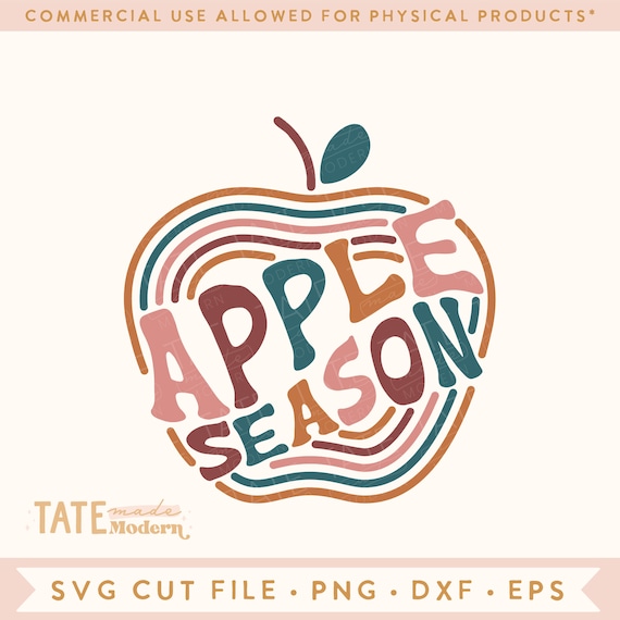 Apple Season retro SVG cut file - Retro fall svg, kid fall shirt svg, Apple picking PNG, fall mama svg - Commercial Use, Digital File