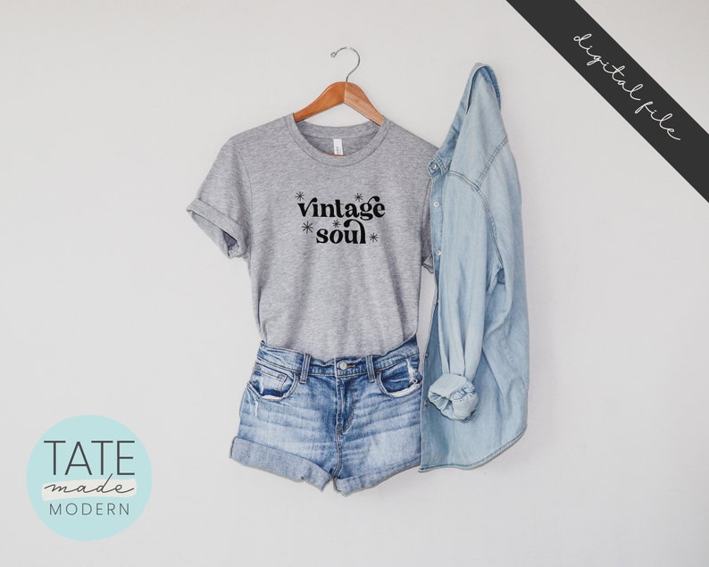Download Commercial Use Boho Thrifting Antiquing Svg Retro Vintage Lover Svg Digital File Vintage Soul Svg Cut File Old Soul Svg For T Shirt Clip Art Art Collectibles