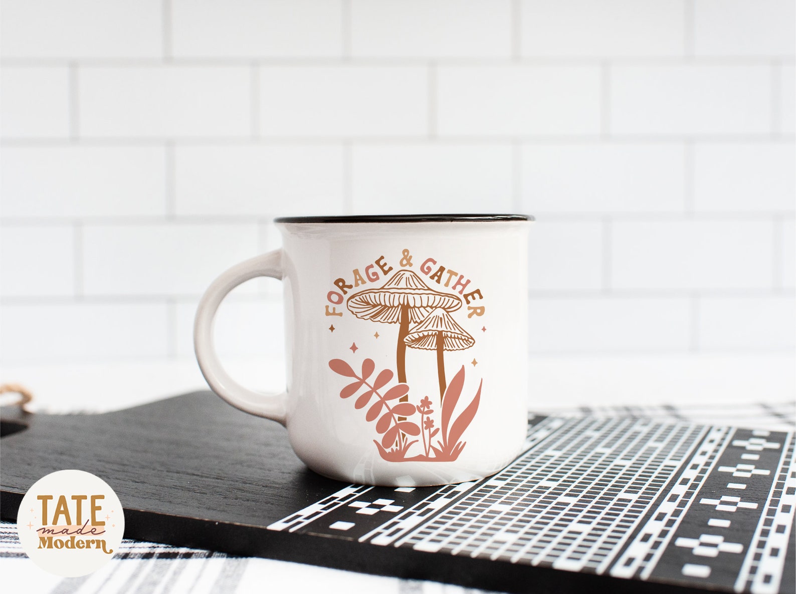 Foraged Svg Forage & Gather Retro SVG Cut File - Retro Fall Mushroom Svg, Hippie ...