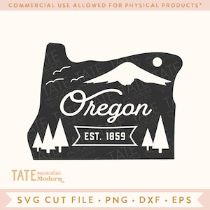 Vintage Oregon SVG cut file - Oregon home svg, Mt. Hood svg, Oregonian Pacific Northwest svg, PNW svg - Commercial Use, Digital File