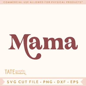 Mama SVG archivo de corte - Boho Mama svg para camiseta, Retro Vintage mama svg, Boho mamá svg, Mom life camisa svg - Uso comercial, Archivo digital